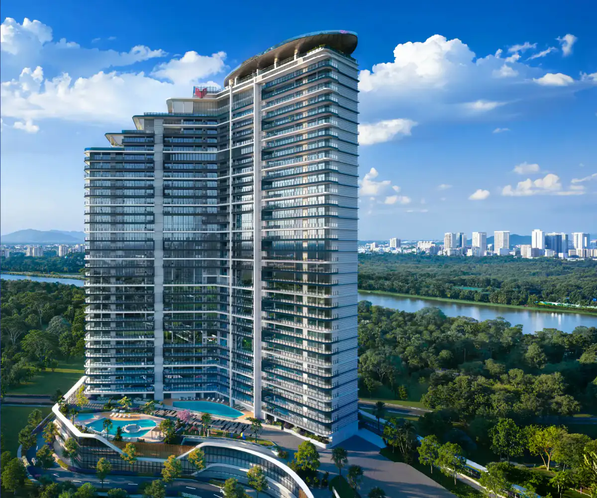 Artist’s impression of the Positano tower at Raheja Exotica, Madh Island